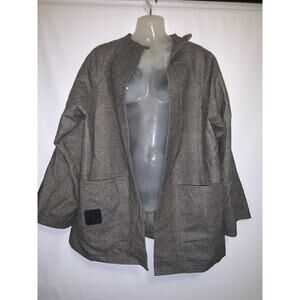 LOEWE Vintage Wool Gray Blazer Jacket W/ Logo On The Pocket